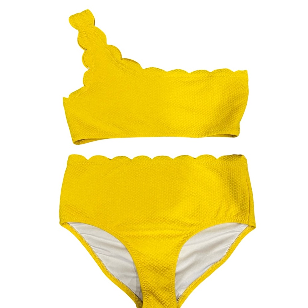 Old Navy Yellow Scallop Kids Bikini Set